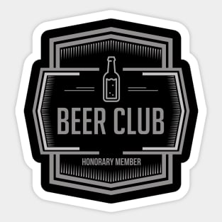 Beer Club Honorary Member Sticker